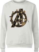 Marvel Avengers Infinity War Avengers Logo Women's Sweatshirt - White - S