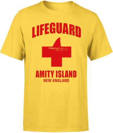 Der Weiße Hai Amity Island Lifeguard T-Shirt - Gelb - XL