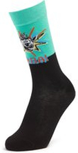 Men's Crash Bandicoot Character Socks - Black - UK 4-7.5