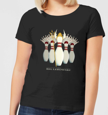 The Big Lebowski Pin Girls Women's T-Shirt - Black - XL - Black