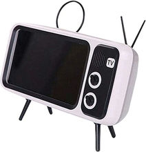 Retro TV Bluetooth Högtalare med Mobilhållare - Grå