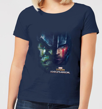 Marvel Thor Ragnarok Hulk Split Face Damen T-Shirt - Navy Blau - S