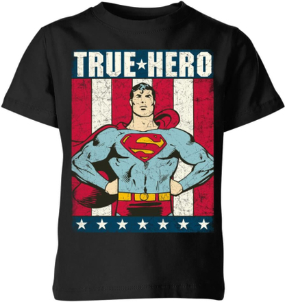 DC Originals Superman True Hero Kids' T-Shirt - Black - 11-12 Years