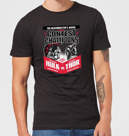 Marvel Thor Ragnarok Champions Poster Men's T-Shirt - Black - XL