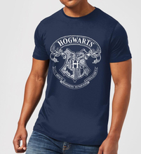 Harry Potter Hogwarts Crest Men's T-Shirt - Navy - S