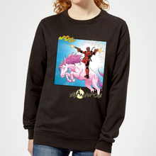 Marvel Deadpool Unicorn Battle Women's Sweatshirt - Black - S