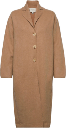 Mia Coat Outerwear Coats Winter Coats Brun House Of Dagmar*Betinget Tilbud