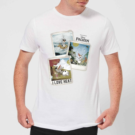 Die Eiskönigin Olaf Polaroid Herren T-Shirt - Weiß - XXL