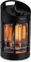 Heat Guru 360 Mini IR-värmestrålare 700/350W oscillation svart