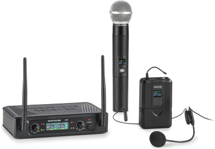 UHF200F-HB 2 kanaler VHF-radiomikrofon-set mottagare handmikrofon sändare