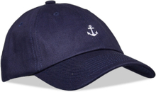 Small Anchor Cap Accessories Headwear Caps Blå Makia*Betinget Tilbud