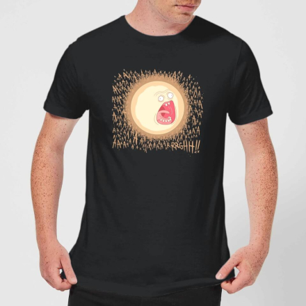 Rick and Morty Screaming Sun Men's T-Shirt - Black - XL