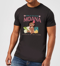 Disney Moana Born In The Ocean Men's T-Shirt - Black - S - Black