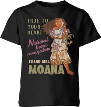 Moana Natural Born Navigator Kids' T-Shirt - Black - 3-4 Years