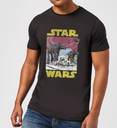 Star Wars ATAT Men's T-Shirt - Black - XXL