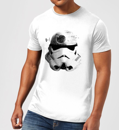 Star Wars Command Stormtrooper Death Star Men's T-Shirt - White - L - White