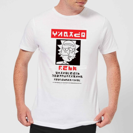 Rick and Morty Wanted Rick Herren T-Shirt - Weiß - XXL