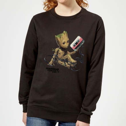 Guardians Of The Galaxy Groot Tape Women's Christmas Jumper - Black - S
