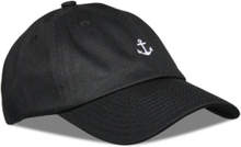 Small Anchor Cap Accessories Headwear Caps Svart Makia*Betinget Tilbud
