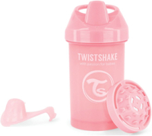 Twistshake Crawler Cup 300Ml 8+M Pastel Grey Home Meal Time Cups & Mugs Sippy Cups Rosa Twistshake*Betinget Tilbud