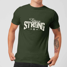 Stay Strong Logo Men's T-Shirt - Forest Green - XS - Forest Green