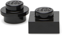 Lego Magnet Set Round And Square Home Kids Decor Decoration Accessories/details Svart LEGO STORAGE*Betinget Tilbud