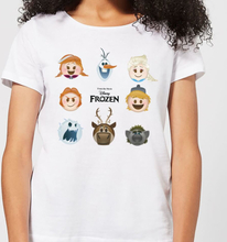 Disney Frozen Emoji Heads Women's T-Shirt - White - S - White