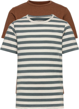 Basic 32 -T-Shirt Ss T-shirts Short-sleeved Brun Minymo*Betinget Tilbud