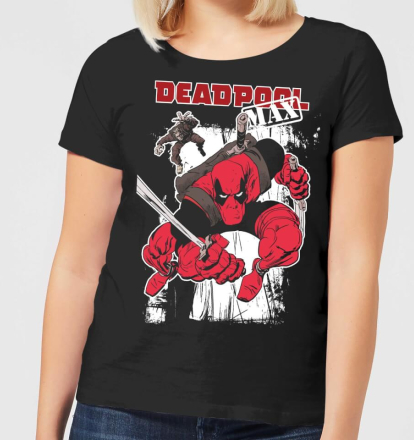 Marvel Deadpool Max Damen T-Shirt - Schwarz - 5XL