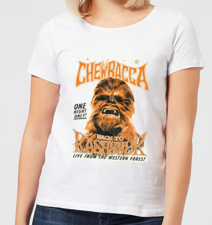 Star Wars Chewbacca One Night Only Damen T-Shirt - Weiß - L