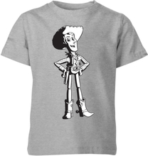 Toy Story Sheriff Woody Kids' T-Shirt - Grey - 3-4 Years