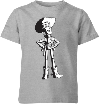 Toy Story Sheriff Woody Kinder T-Shirt - Grau - 7-8 Jahre