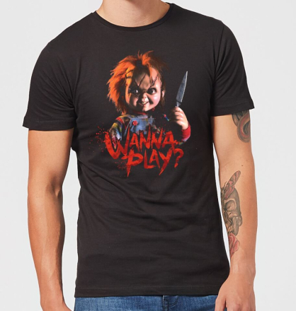 Chucky Wanna Play? Men's T-Shirt - Black - XL