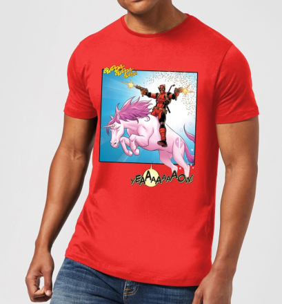 Marvel Deadpool Unicorn Battle Herren T-Shirt - Rot - L