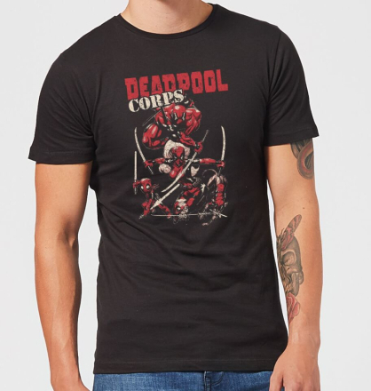 Marvel Deadpool Family Corps Männer T-Shirt – Schwarz - XXL