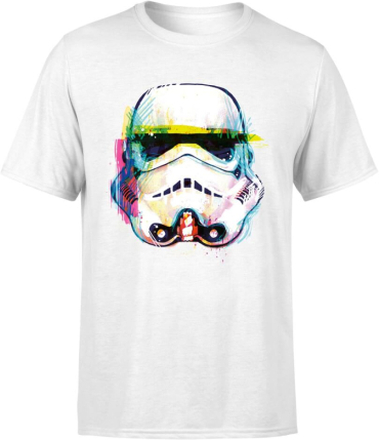 Star Wars Stormtrooper Paintbrush Art T-Shirt - White - L