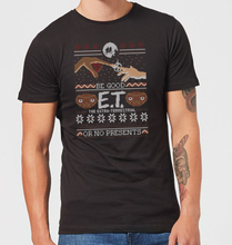 E.T. the Extra-Terrestrial Be Good or No Presents Men's T-Shirt - Black - XS - Black