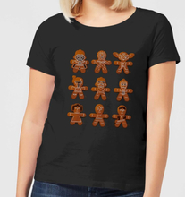 Star Wars Gingerbread Characters Women's Christmas T-Shirt - Black - S