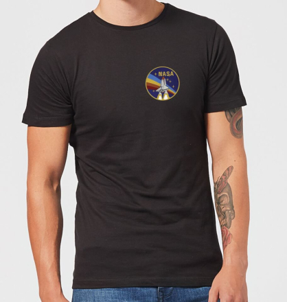 NASA Vintage Rainbow Shuttle T-Shirt - Black - XL