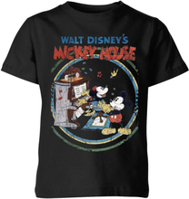 Disney Retro Poster Piano Kids' T-Shirt - Black - 3-4 Years - Black