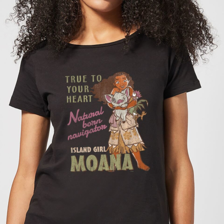 Moana Natural Born Navigator Women's T-Shirt - Black - XXL