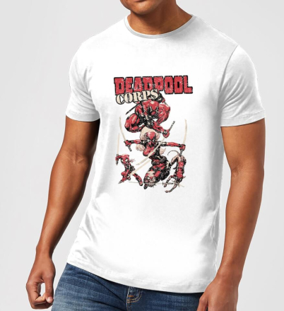 Marvel Deadpool Family Corps Herren T-Shirt - Weiß - M