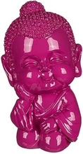 Geld spaarpot boeddha roze 13 cm