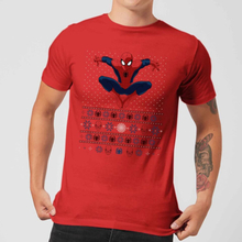 Marvel Avengers Spider-Man Herren Christmas T-Shirt - Rot - S