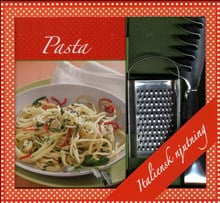 Pasta box - bok, parmesan rivjärn & spagettitång