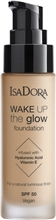 IsaDora Wake Up the Glow Foundation 30 ml 3N