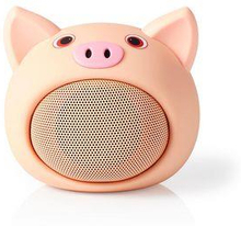 Nedis Bluetooth® Högtalare | Maximal batteritid: 3 timmar | Handhållen design | 9 W | Mono | Inbygd mikrofon | Synkroniseringsbar | Animaticks Pinky Pig | Rosa