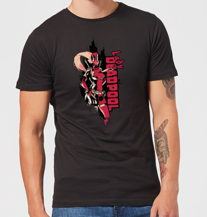 Marvel Deadpool Lady Deadpool Männer T-Shirt – Schwarz - XXL