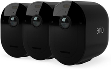Arlo Pro 5 Trådlös Övervakningskamera Spotlight 3-pack Svart