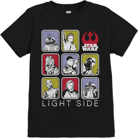 Star Wars The Last Jedi Light Side Kids' Black T-Shirt - 7 - 8 Years